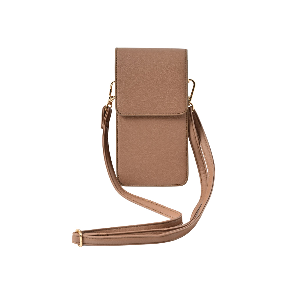 Belle Collection Crossbody Phone Bag - MOCHA
